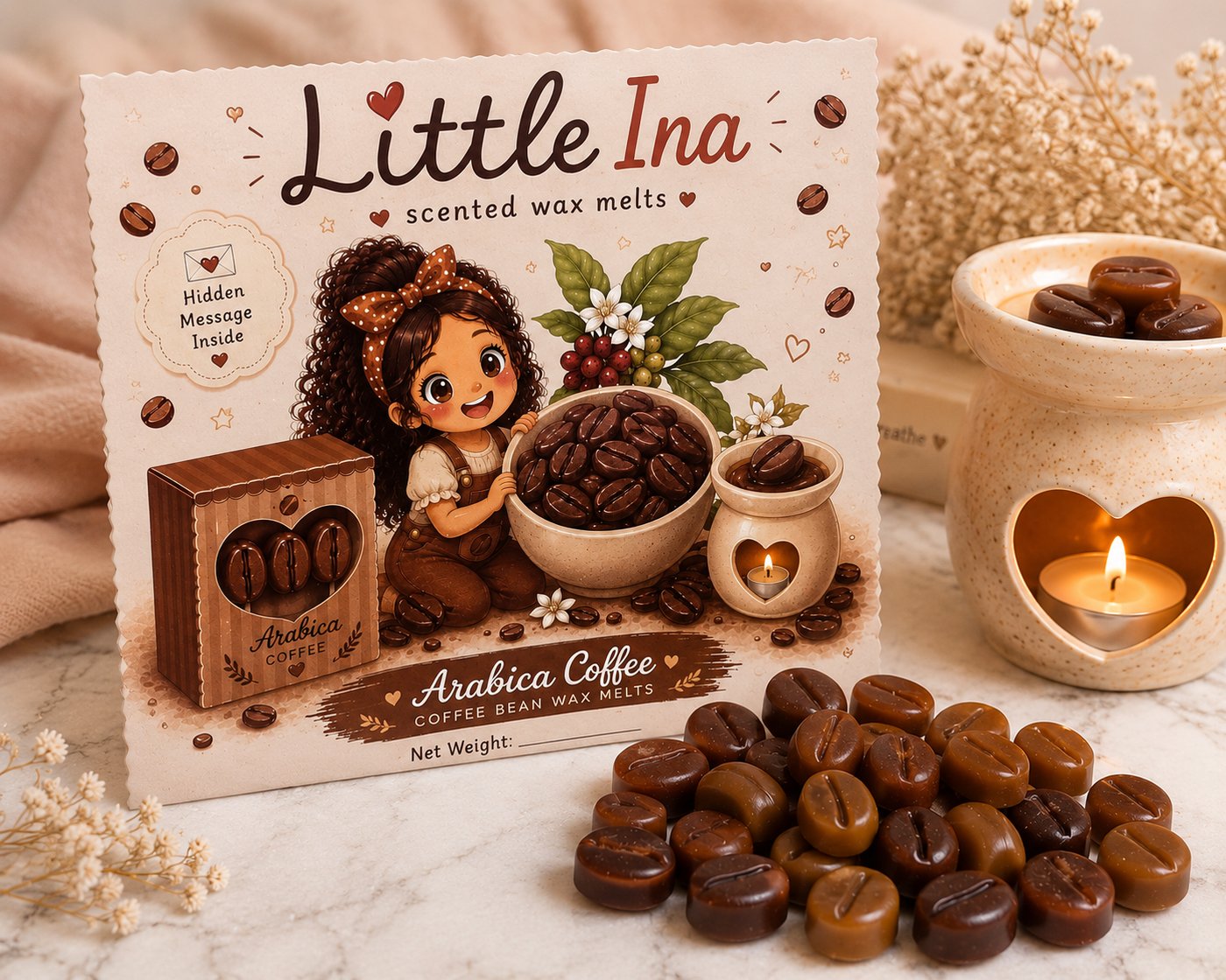 Arabica coffee bean wax melts